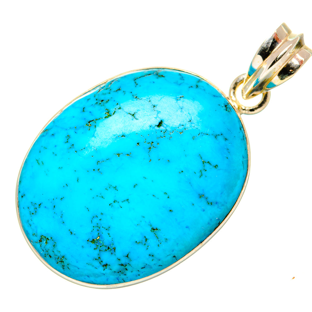 Tibetan Turquoise Pendants handcrafted by Ana Silver Co - PD34906 - Photo 2