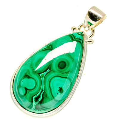 Malachite Pendants handcrafted by Ana Silver Co - PD3491