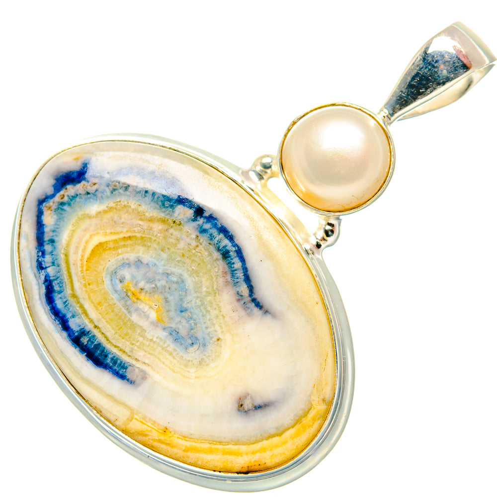 Blue Scheelite Pendants handcrafted by Ana Silver Co - PD34918 - Photo 2