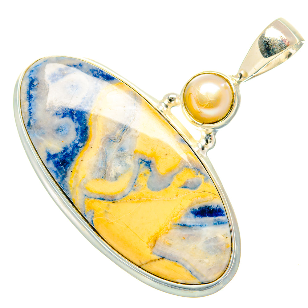 Blue Scheelite Pendants handcrafted by Ana Silver Co - PD34922 - Photo 2