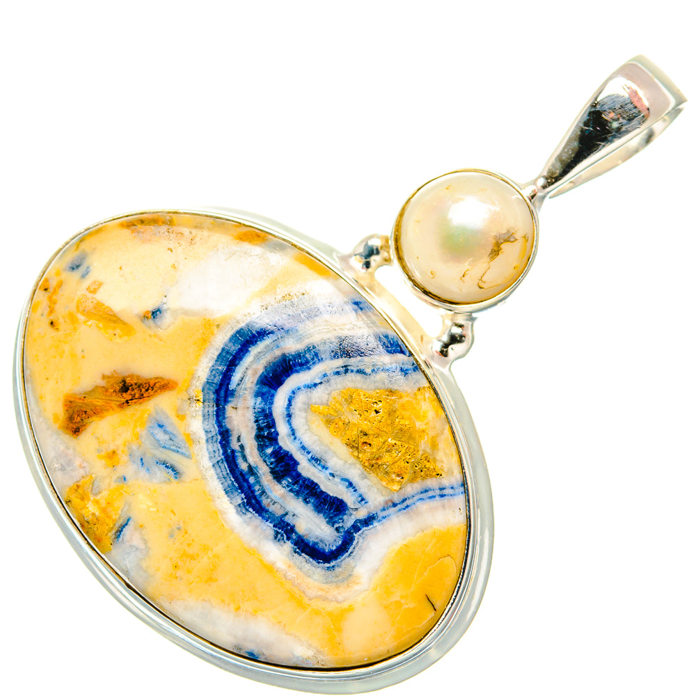 Blue Scheelite Pendants handcrafted by Ana Silver Co - PD34923 - Photo 2