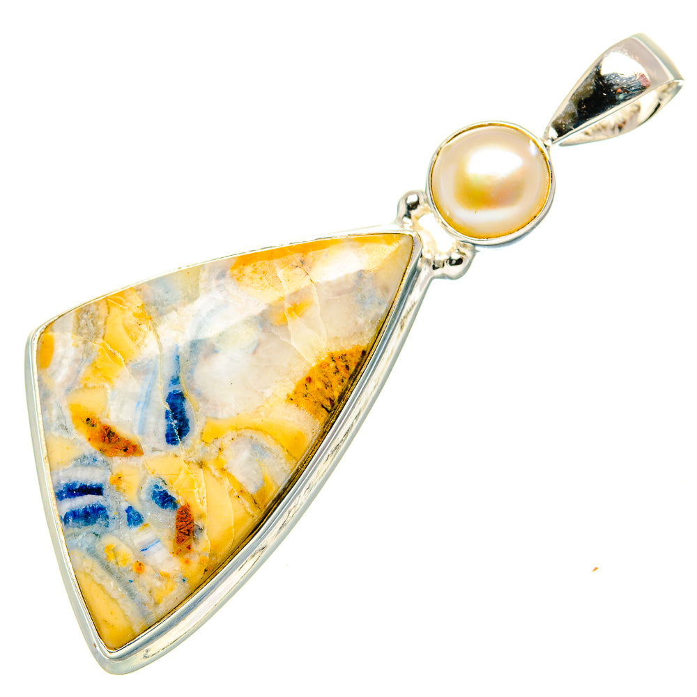 Blue Scheelite Pendants handcrafted by Ana Silver Co - PD34925 - Photo 2