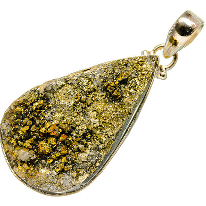 Spectro Pyrite Druzy Pendants handcrafted by Ana Silver Co - PD34928 - Photo 2