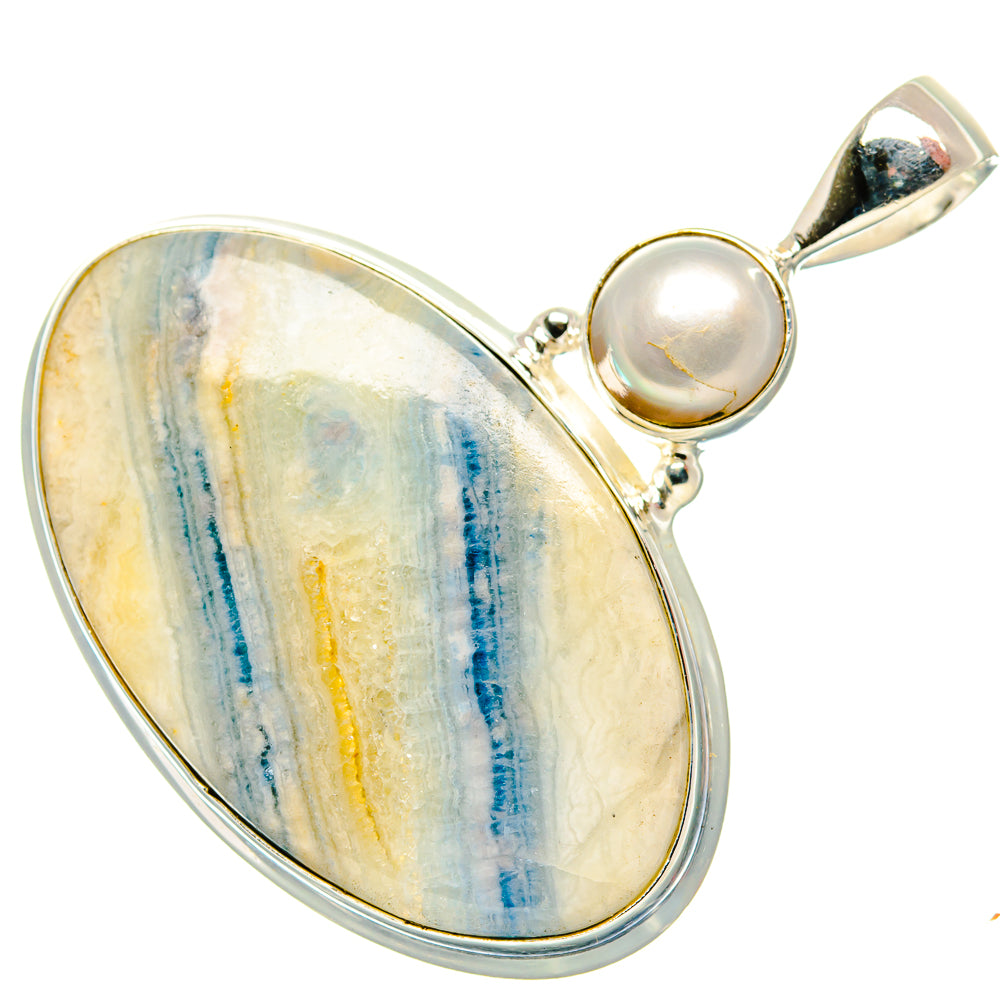 Blue Scheelite Pendants handcrafted by Ana Silver Co - PD34929 - Photo 2
