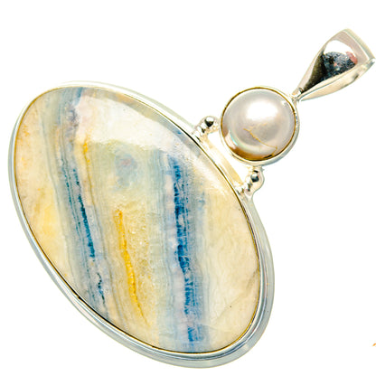Blue Scheelite Pendants handcrafted by Ana Silver Co - PD34929 - Photo 2