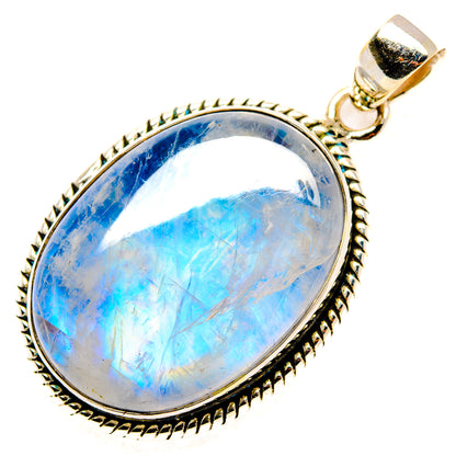 Rainbow Moonstone Pendants handcrafted by Ana Silver Co - PD34948 - Photo 2