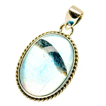 Blue Fluorite Pendants handcrafted by Ana Silver Co - PD3495