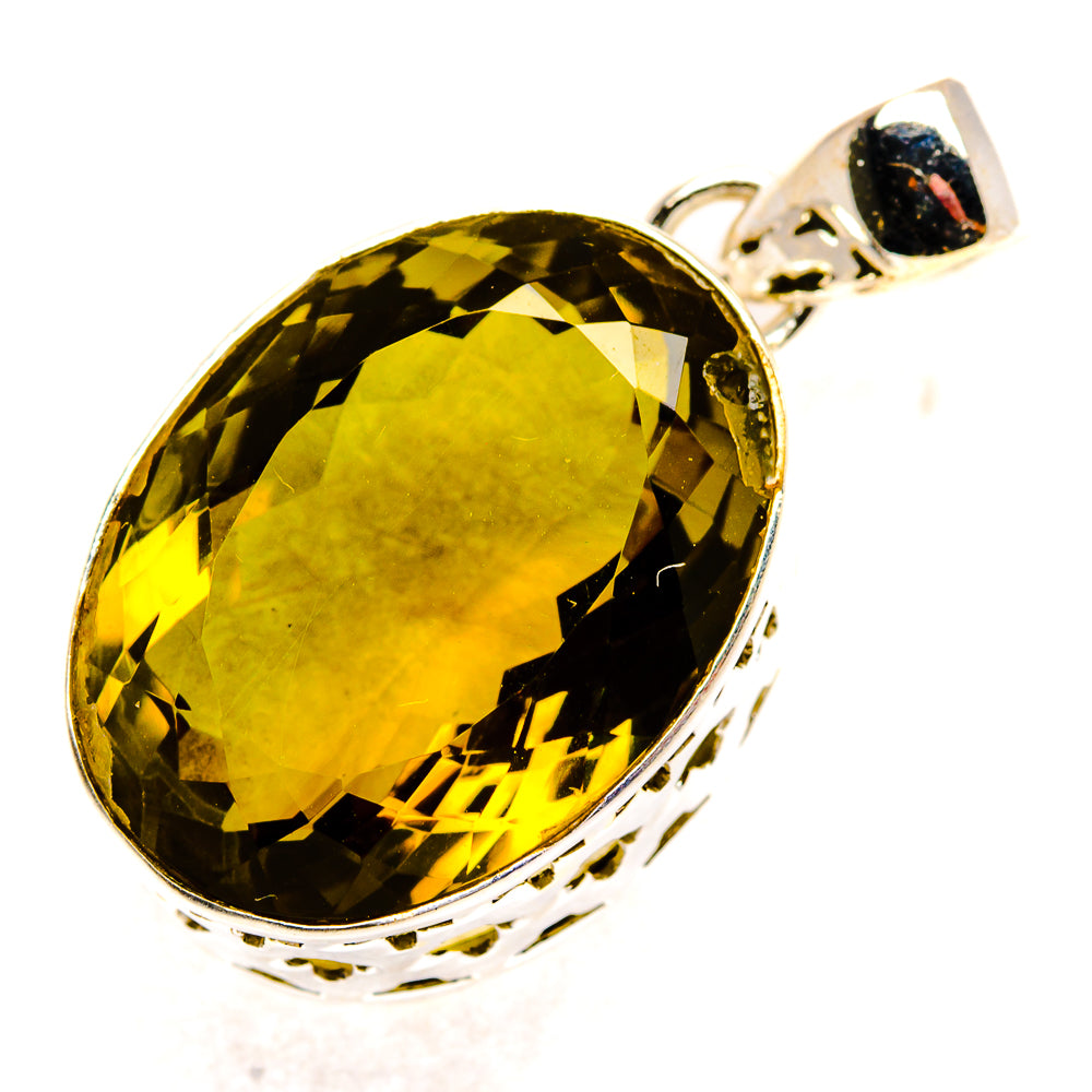 Olive Quartz Pendants handcrafted by Ana Silver Co - PD34952 - Photo 2