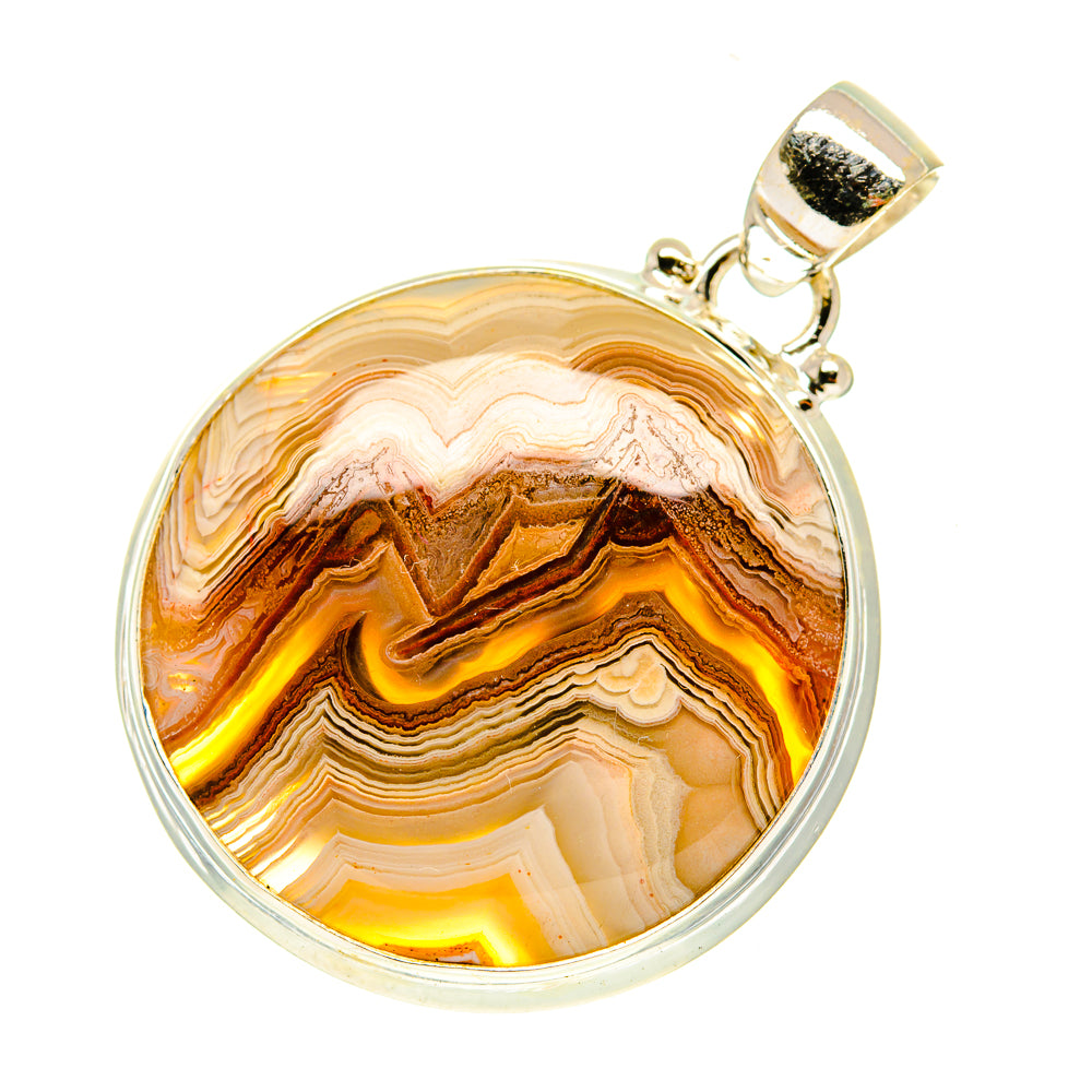 Botswana Agate Pendants handcrafted by Ana Silver Co - PD3498