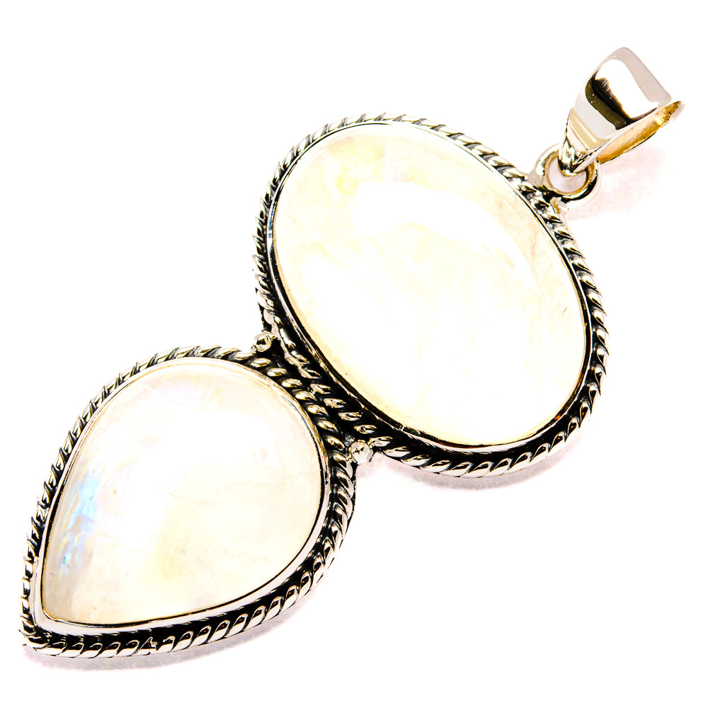 Rainbow Moonstone Pendants handcrafted by Ana Silver Co - PD34983 - Photo 2