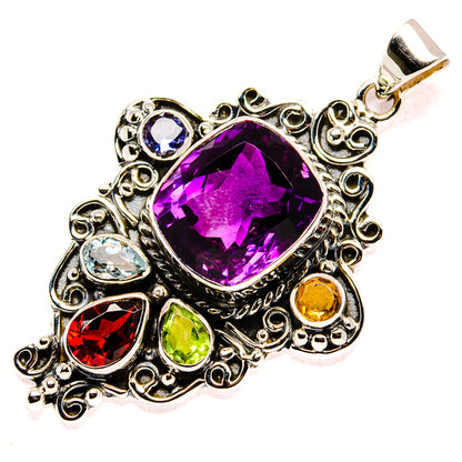 Amethyst Pendants handcrafted by Ana Silver Co - PD34985 - Photo 2