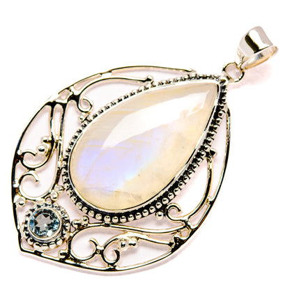 Rainbow Moonstone Pendants handcrafted by Ana Silver Co - PD34986 - Photo 2