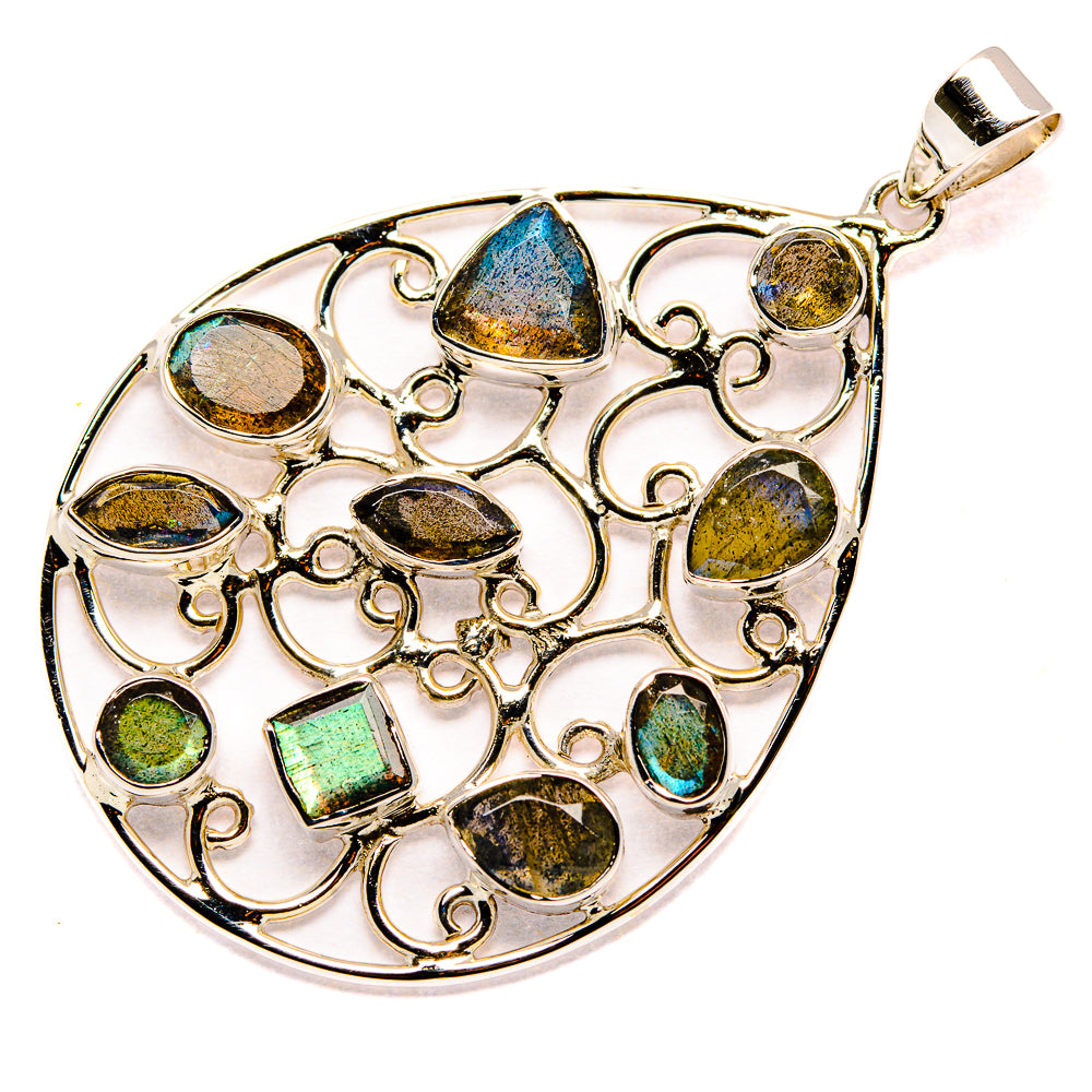 Labradorite Pendants handcrafted by Ana Silver Co - PD34990 - Photo 2