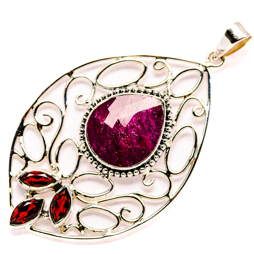 Ruby Pendants handcrafted by Ana Silver Co - PD34993 - Photo 2