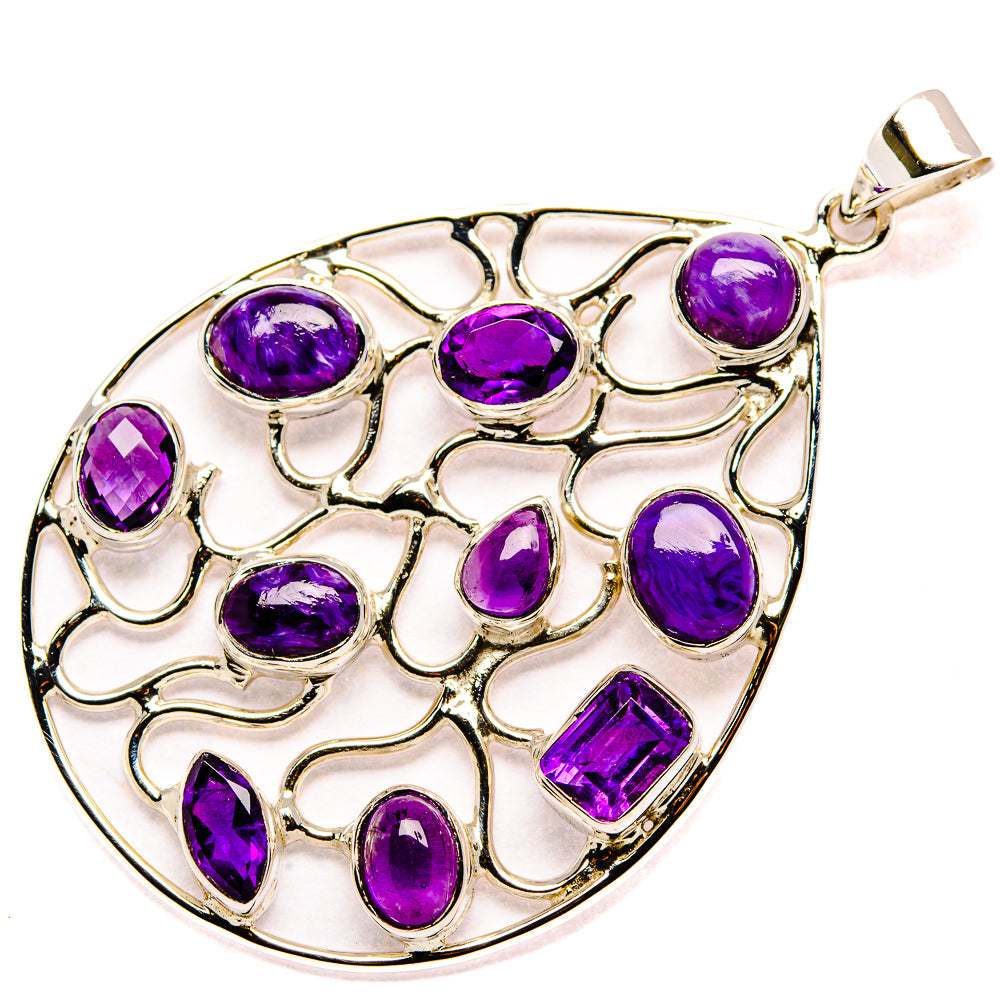Charoite Pendants handcrafted by Ana Silver Co - PD34998 - Photo 2