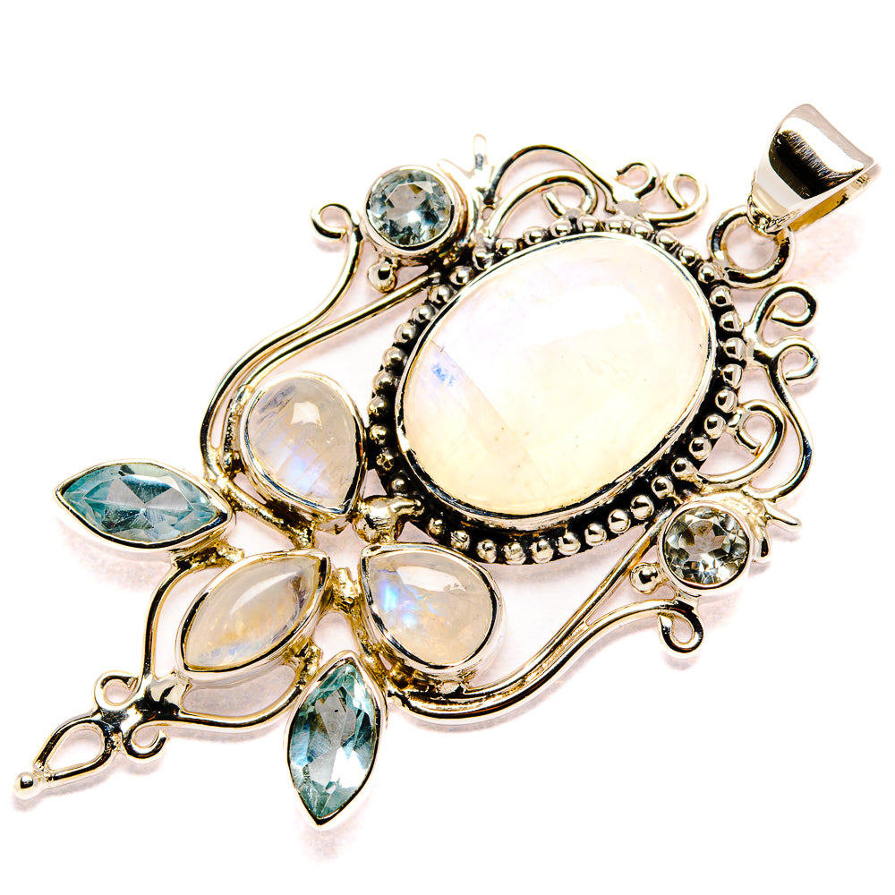 Rainbow Moonstone Pendants handcrafted by Ana Silver Co - PD35003 - Photo 2