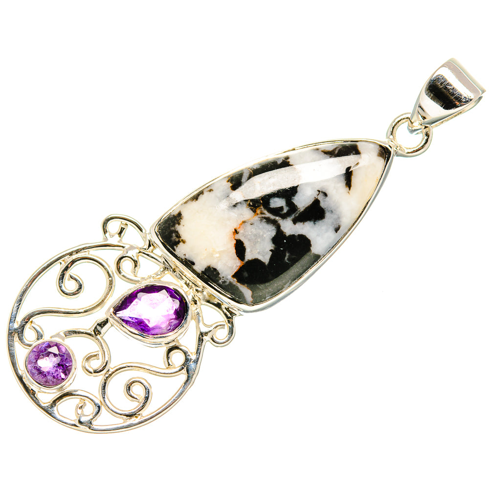 Pinolith Jasper Pendants handcrafted by Ana Silver Co - PD35012 - Photo 2