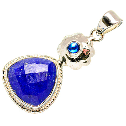 Lapis Lazuli Pendants handcrafted by Ana Silver Co - PD35021 - Photo 2