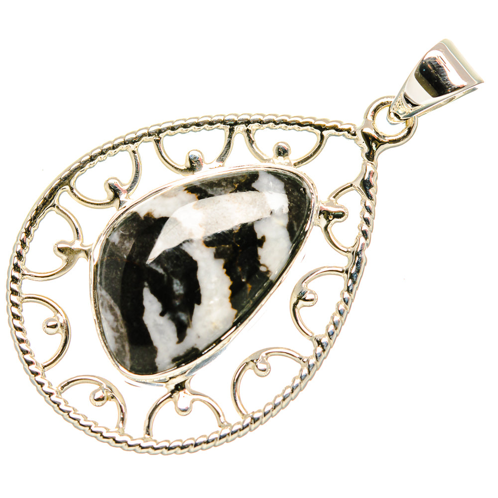 Pinolith Jasper Pendants handcrafted by Ana Silver Co - PD35025 - Photo 2