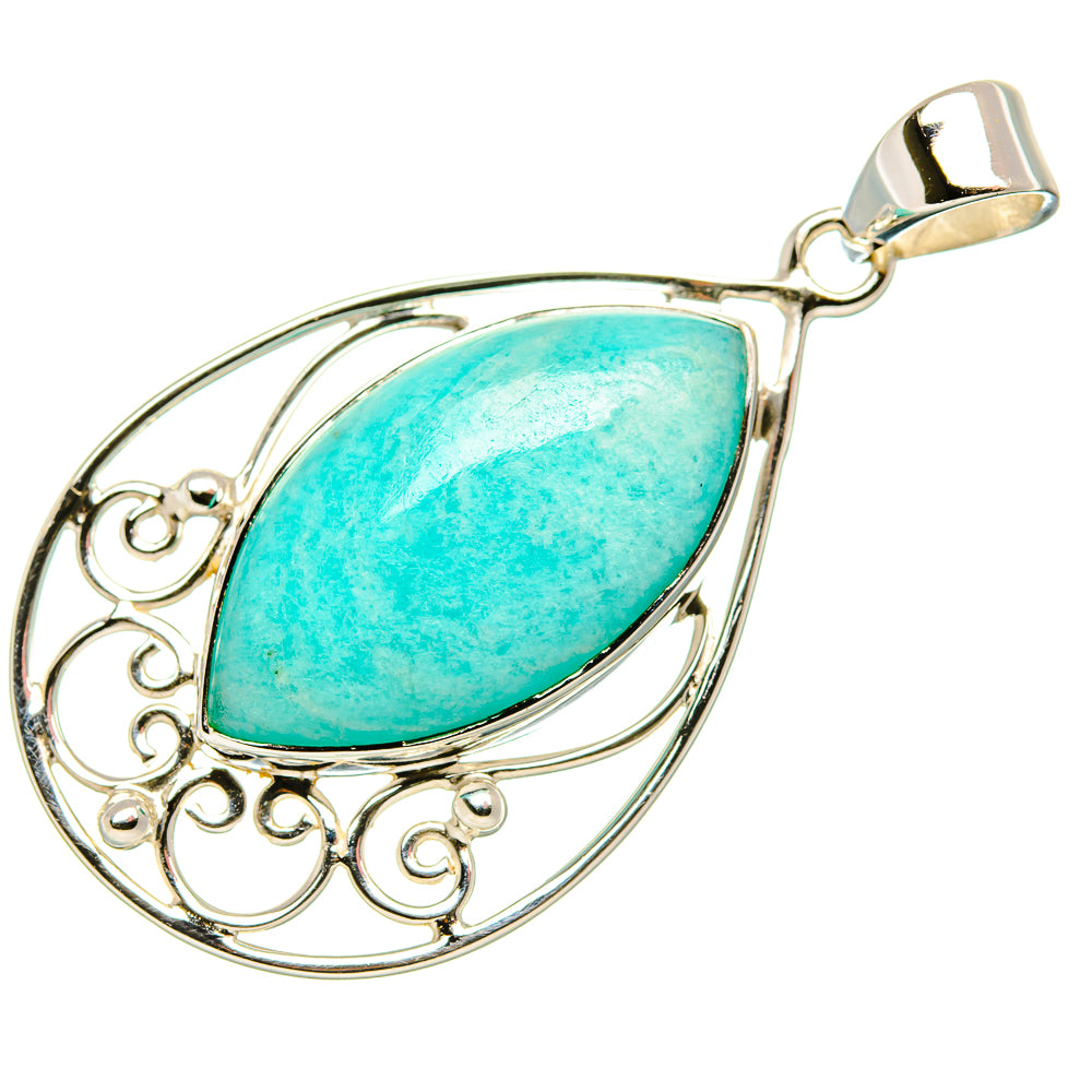 Amazonite Pendants handcrafted by Ana Silver Co - PD35029 - Photo 2