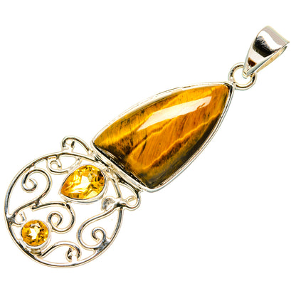 Tiger Eye Pendants handcrafted by Ana Silver Co - PD35042 - Photo 2