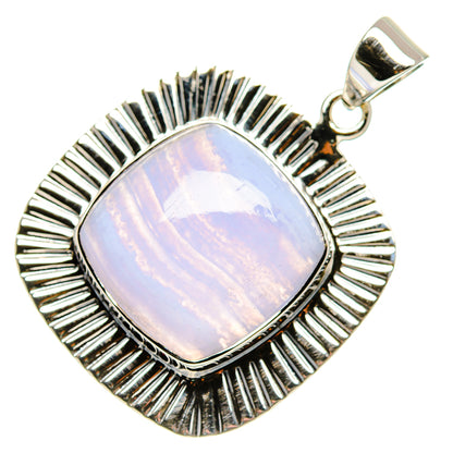 Blue Lace Agate Pendants handcrafted by Ana Silver Co - PD35045 - Photo 2