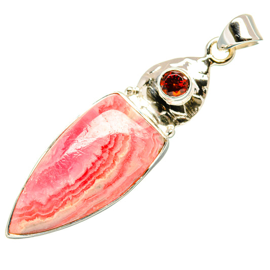 Rhodochrosite Pendants handcrafted by Ana Silver Co - PD35047 - Photo 2