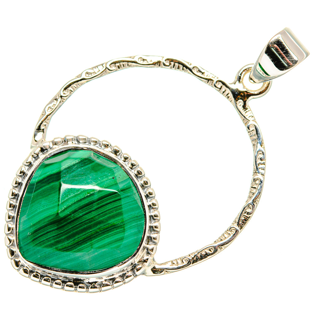 Malachite Pendants handcrafted by Ana Silver Co - PD35053 - Photo 2