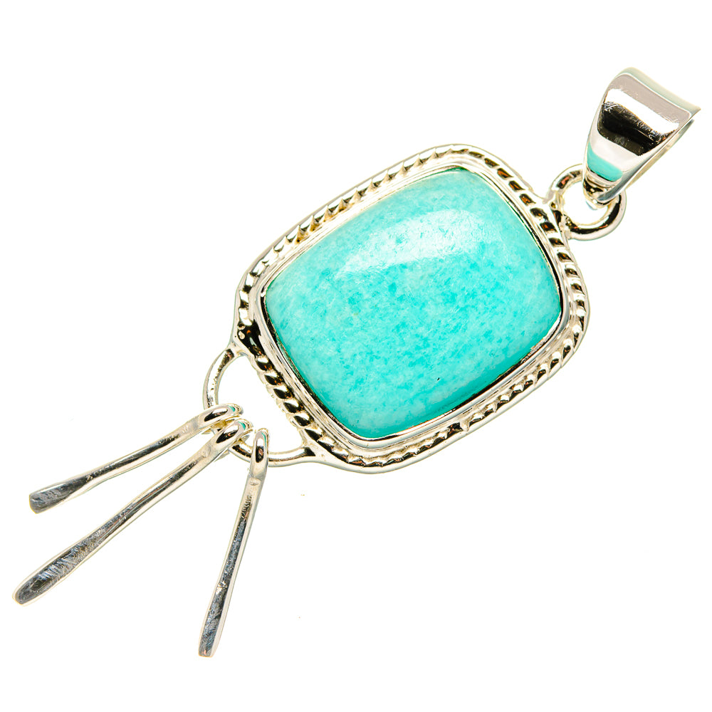Amazonite Pendants handcrafted by Ana Silver Co - PD35055 - Photo 2