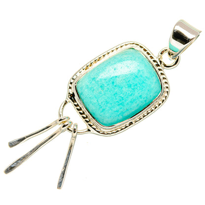 Amazonite Pendants handcrafted by Ana Silver Co - PD35055 - Photo 2