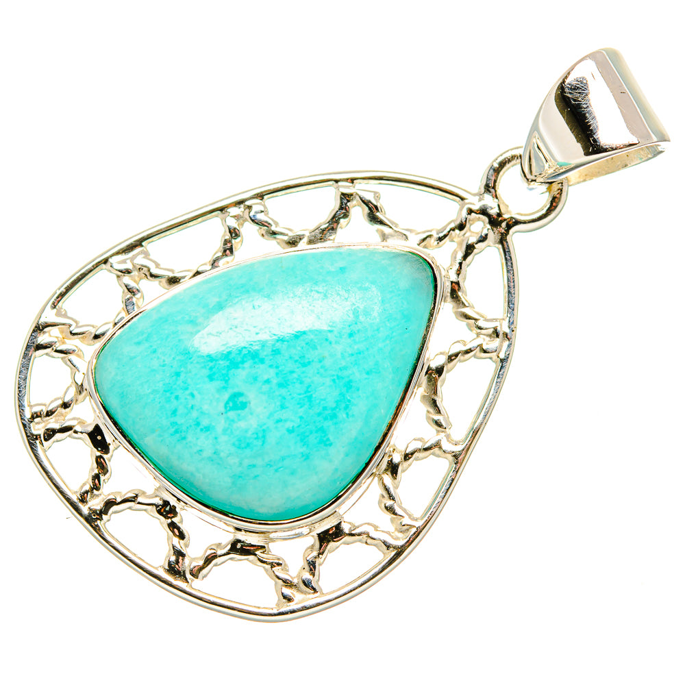 Amazonite Pendants handcrafted by Ana Silver Co - PD35061 - Photo 2