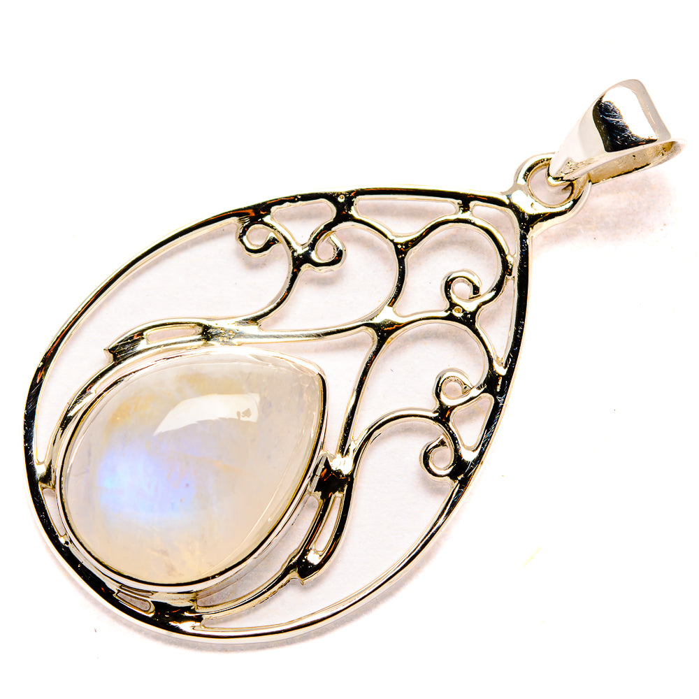 Rainbow Moonstone Pendants handcrafted by Ana Silver Co - PD35068 - Photo 2