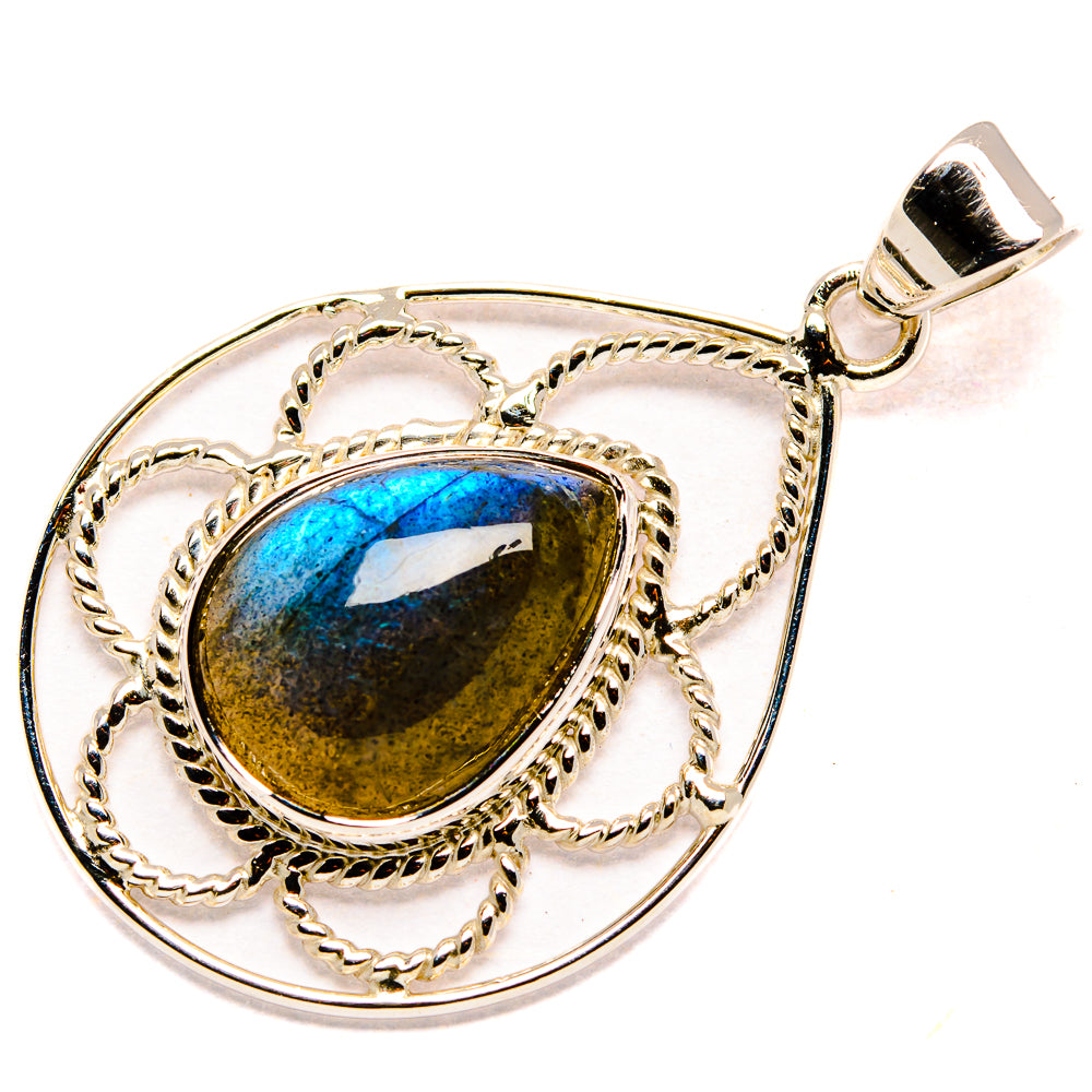 Labradorite Pendants handcrafted by Ana Silver Co - PD35071 - Photo 2