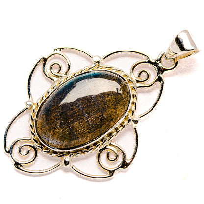 Labradorite Pendants handcrafted by Ana Silver Co - PD35072 - Photo 2