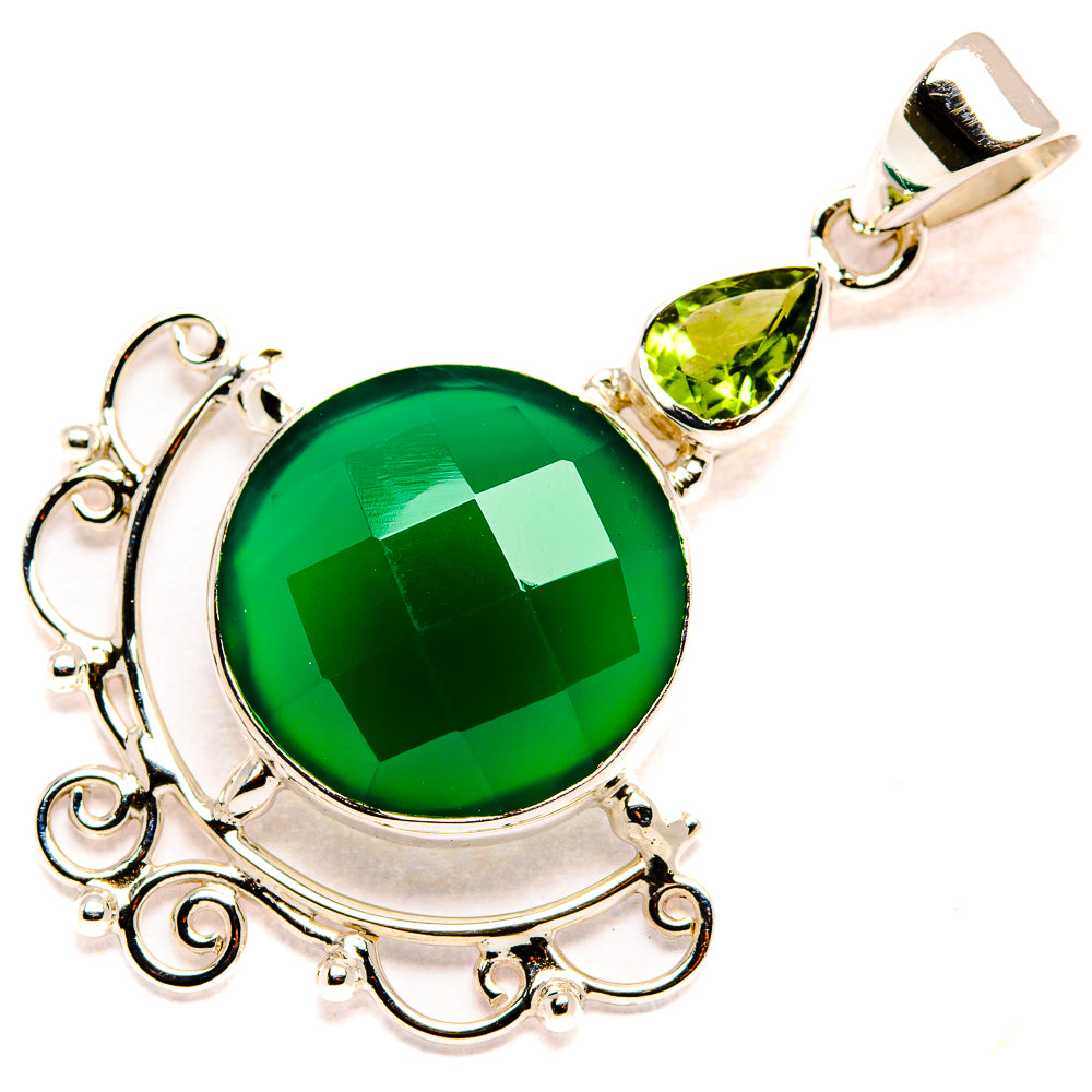 Green Onyx Pendants handcrafted by Ana Silver Co - PD35074 - Photo 2