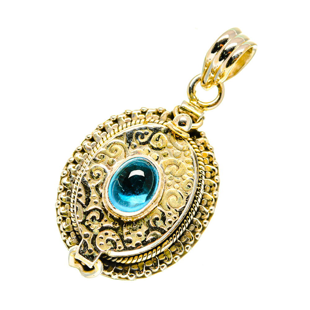 Blue Fluorite Pendants handcrafted by Ana Silver Co - PD3509
