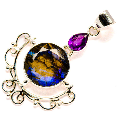 Labradorite Pendants handcrafted by Ana Silver Co - PD35090 - Photo 2