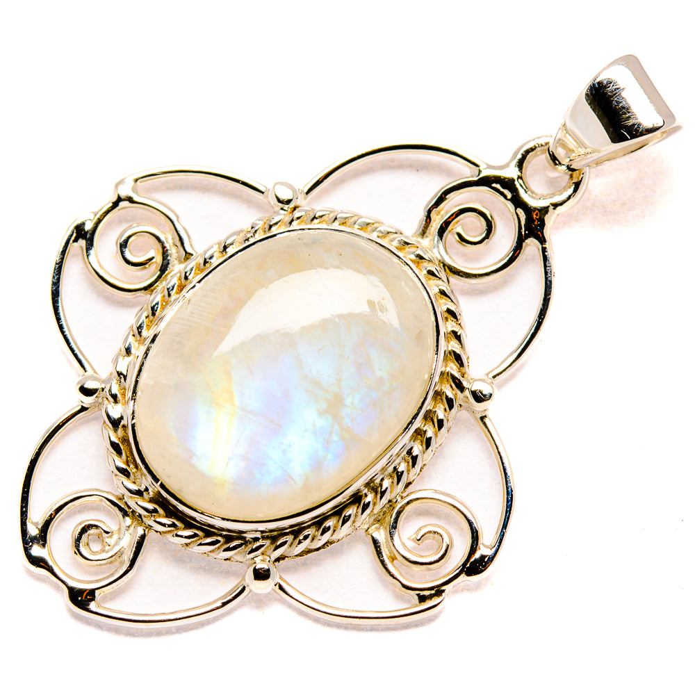Rainbow Moonstone Pendants handcrafted by Ana Silver Co - PD35091 - Photo 2