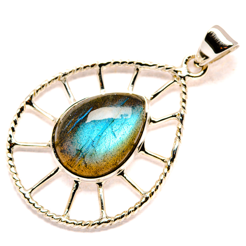 Labradorite Pendants handcrafted by Ana Silver Co - PD35103 - Photo 2