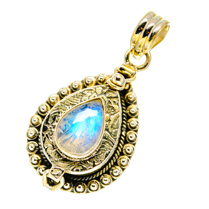 Rainbow Moonstone Pendants handcrafted by Ana Silver Co - PD3511