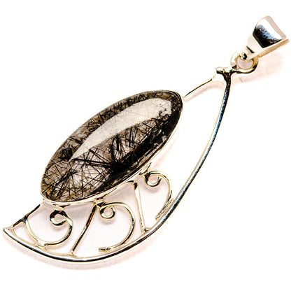 Tourmalinated Quartz Pendants handcrafted by Ana Silver Co - PD35113 - Photo 2
