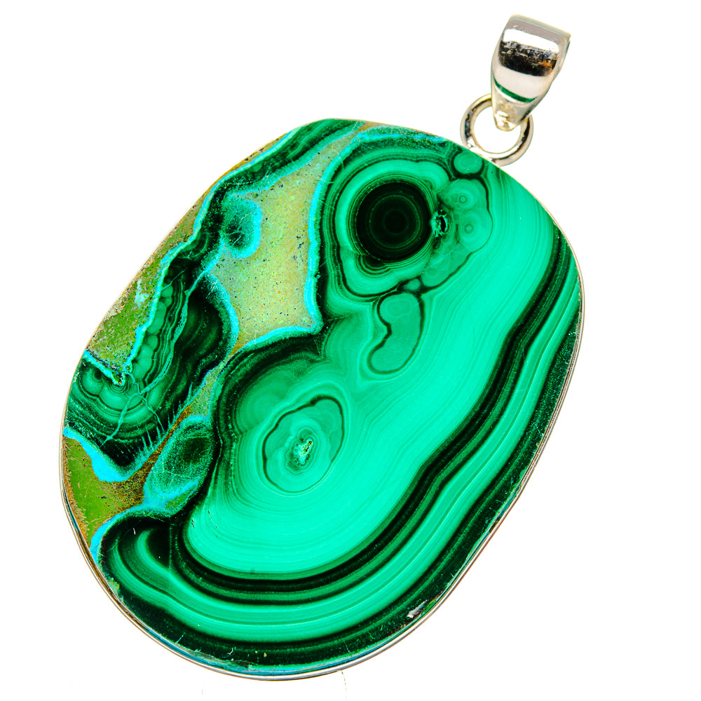 Malachite Pendants handcrafted by Ana Silver Co - PD35121 - Photo 2