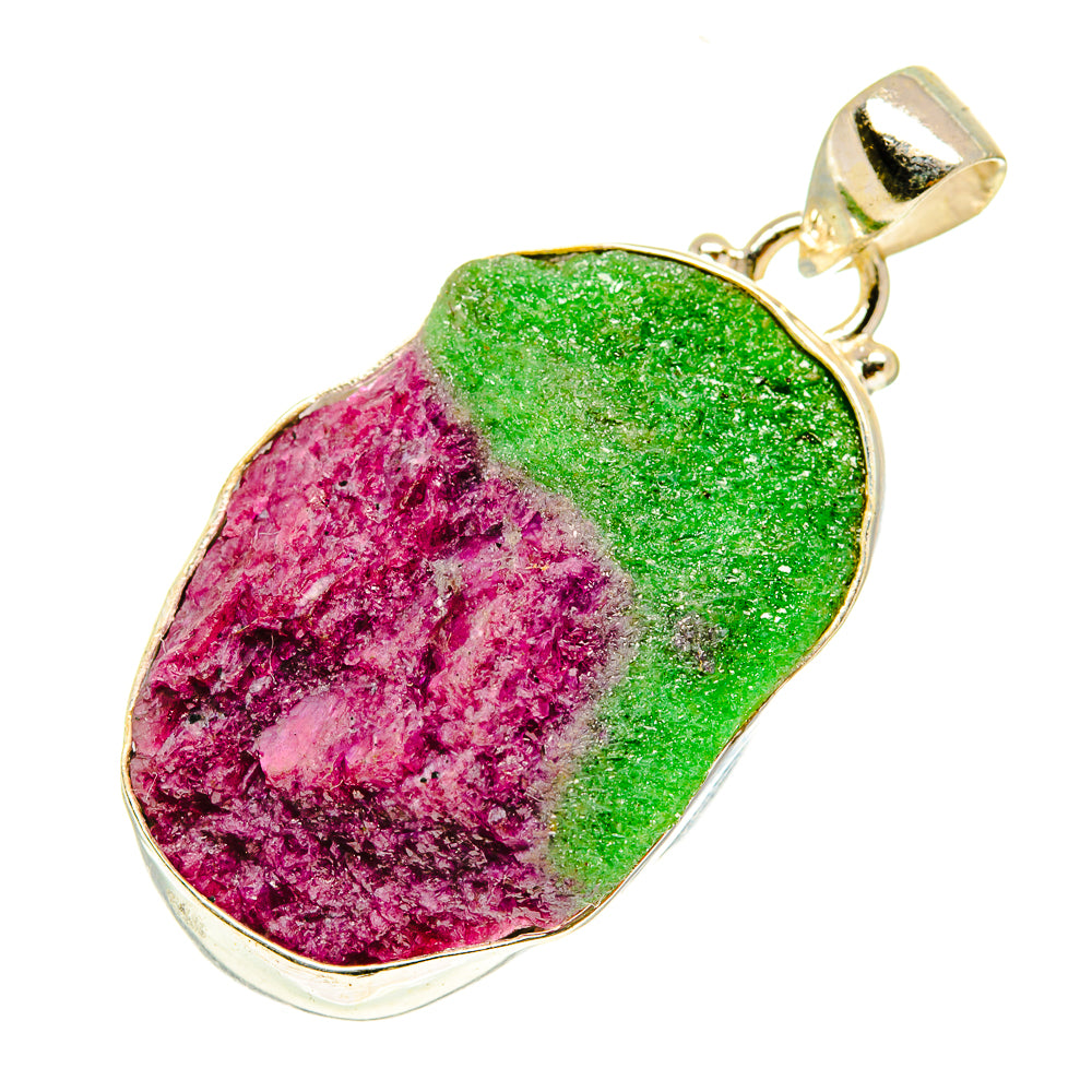 Ruby Zoisite Pendants handcrafted by Ana Silver Co - PD3513