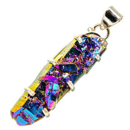 Titanium Sunshine Druzy Pendants handcrafted by Ana Silver Co - PD35130 - Photo 2