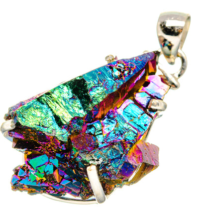 Titanium Sunshine Druzy Pendants handcrafted by Ana Silver Co - PD35136 - Photo 2