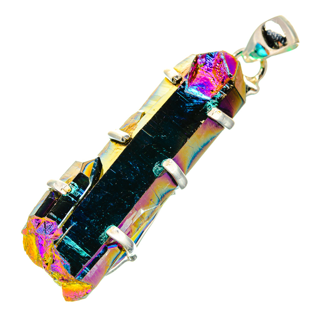 Titanium Sunshine Druzy Pendants handcrafted by Ana Silver Co - PD35137 - Photo 2