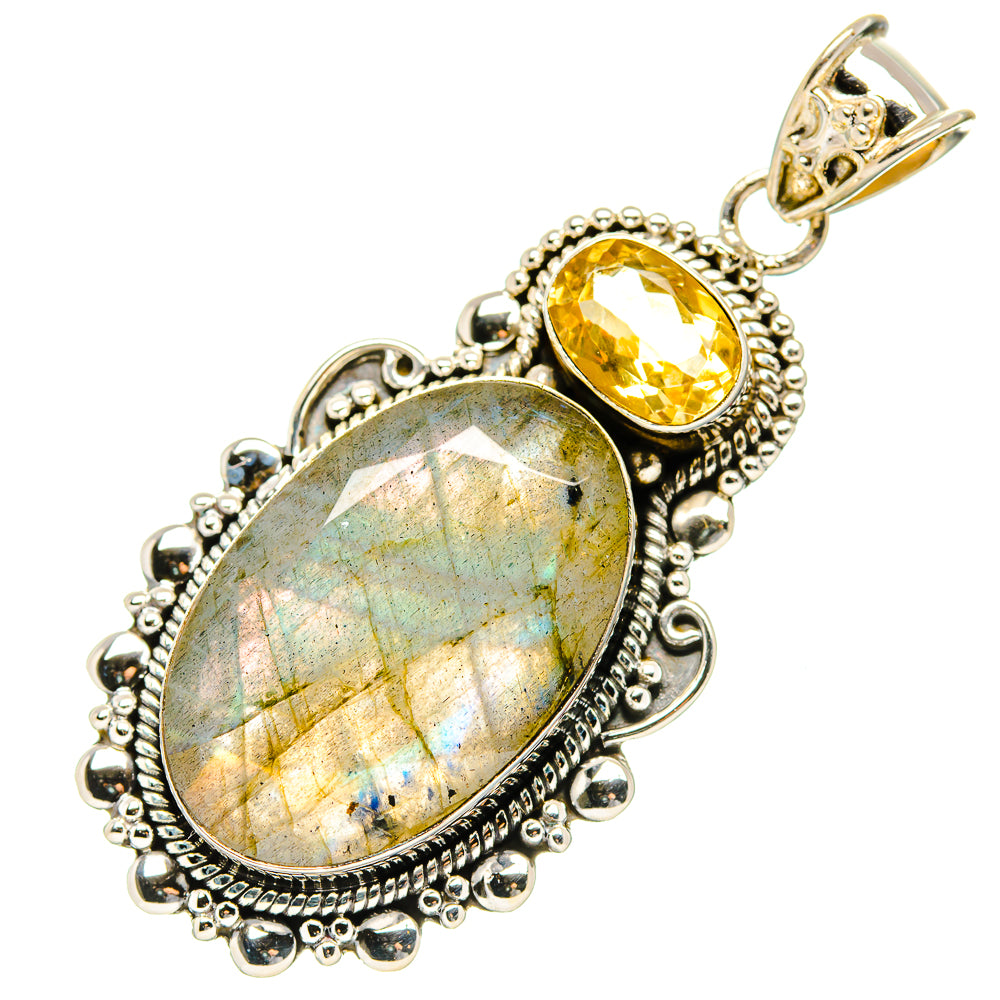 Labradorite Pendants handcrafted by Ana Silver Co - PD35138 - Photo 2