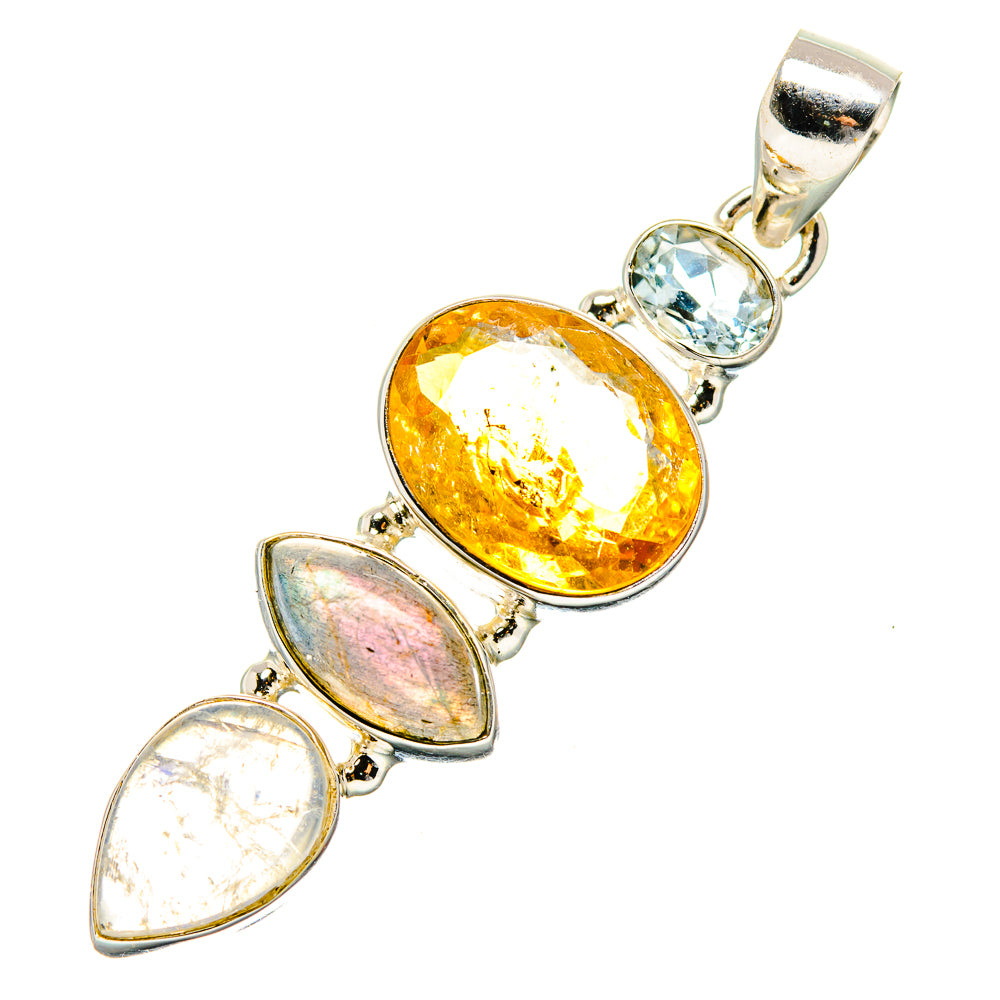 Citrine Pendants handcrafted by Ana Silver Co - PD35140 - Photo 2