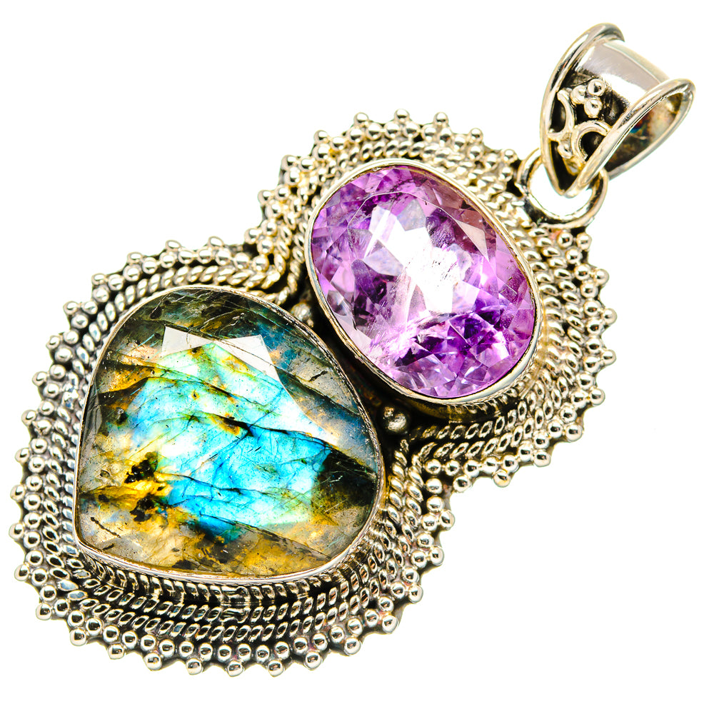 Labradorite Pendants handcrafted by Ana Silver Co - PD35141 - Photo 2