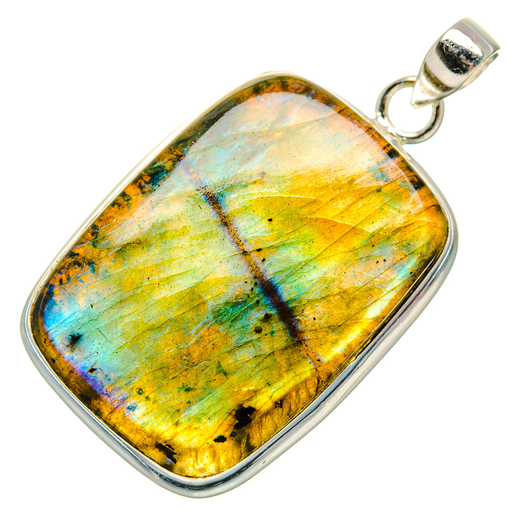 Labradorite Pendants handcrafted by Ana Silver Co - PD35150 - Photo 2